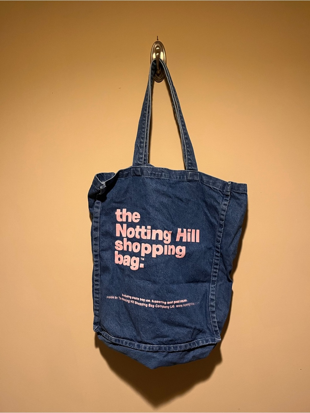 Notting Hill Shopping Bag Denim Tote - Blue
